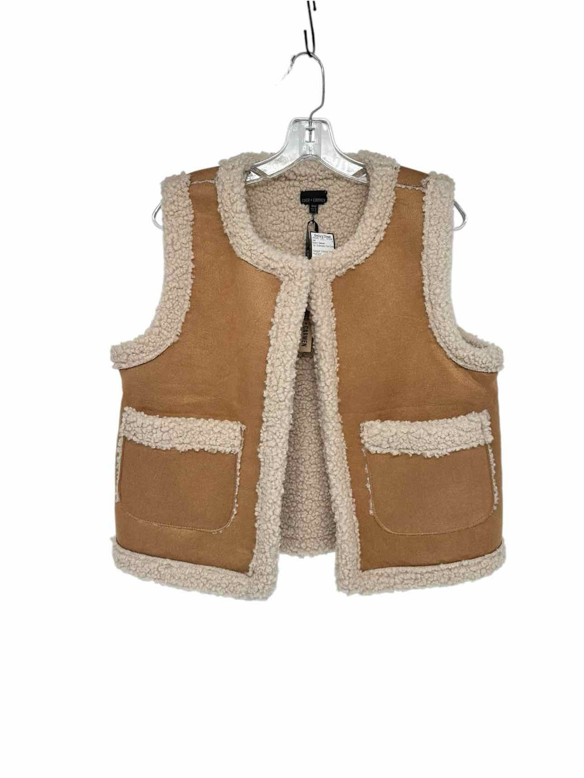 Coco +  Carmen Keegan Sherpa Vest Size S/M **NEW**