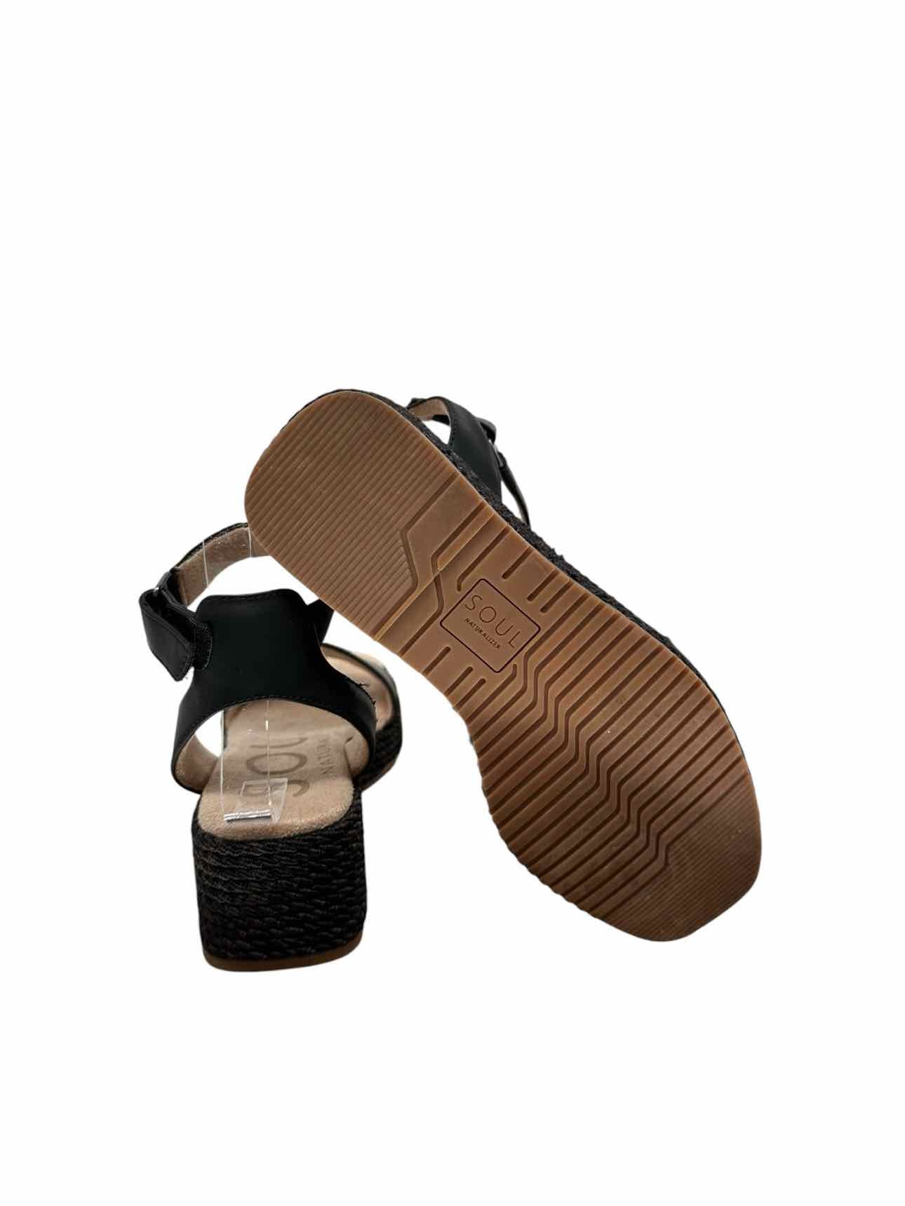 Naturalizers Black Gloria Sandals Shoe Size 6