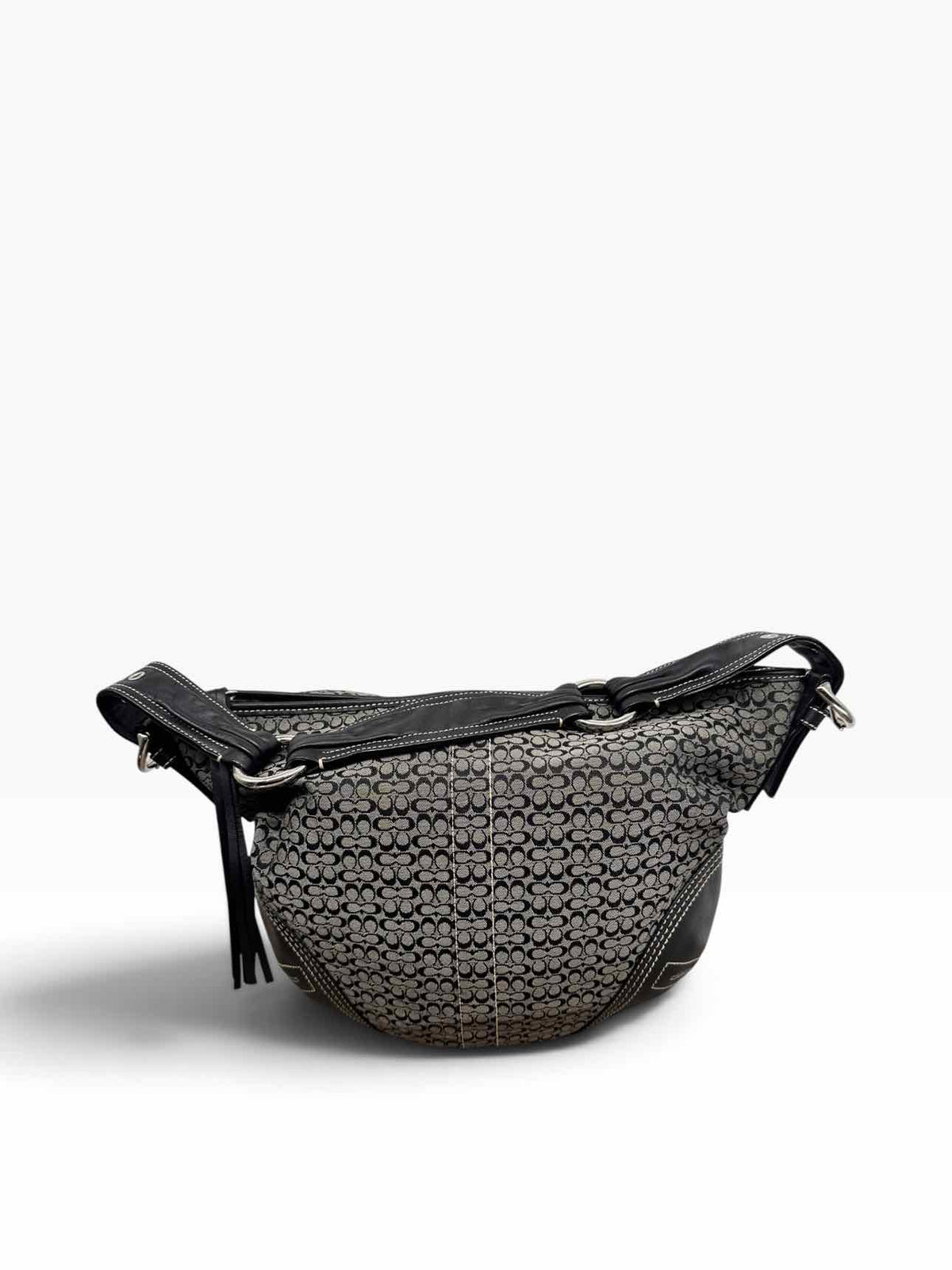 Coach Vintage Soho Signature C Black Canvas Hobo