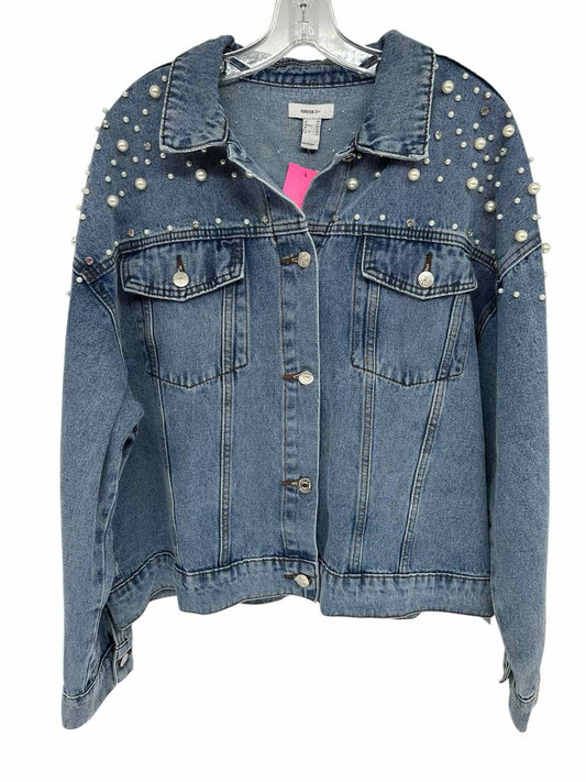 Forever 21 Blue Jean Jacket Size 2X **NEW**