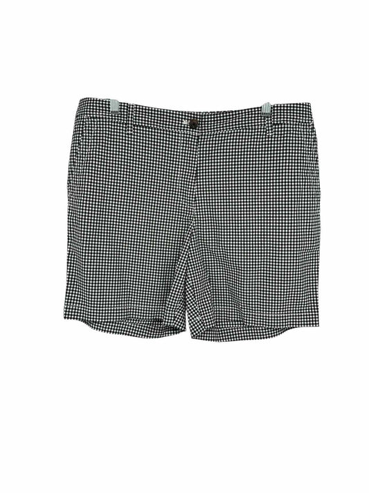 Talbots Relaxed Chino Short Black/White Size 12