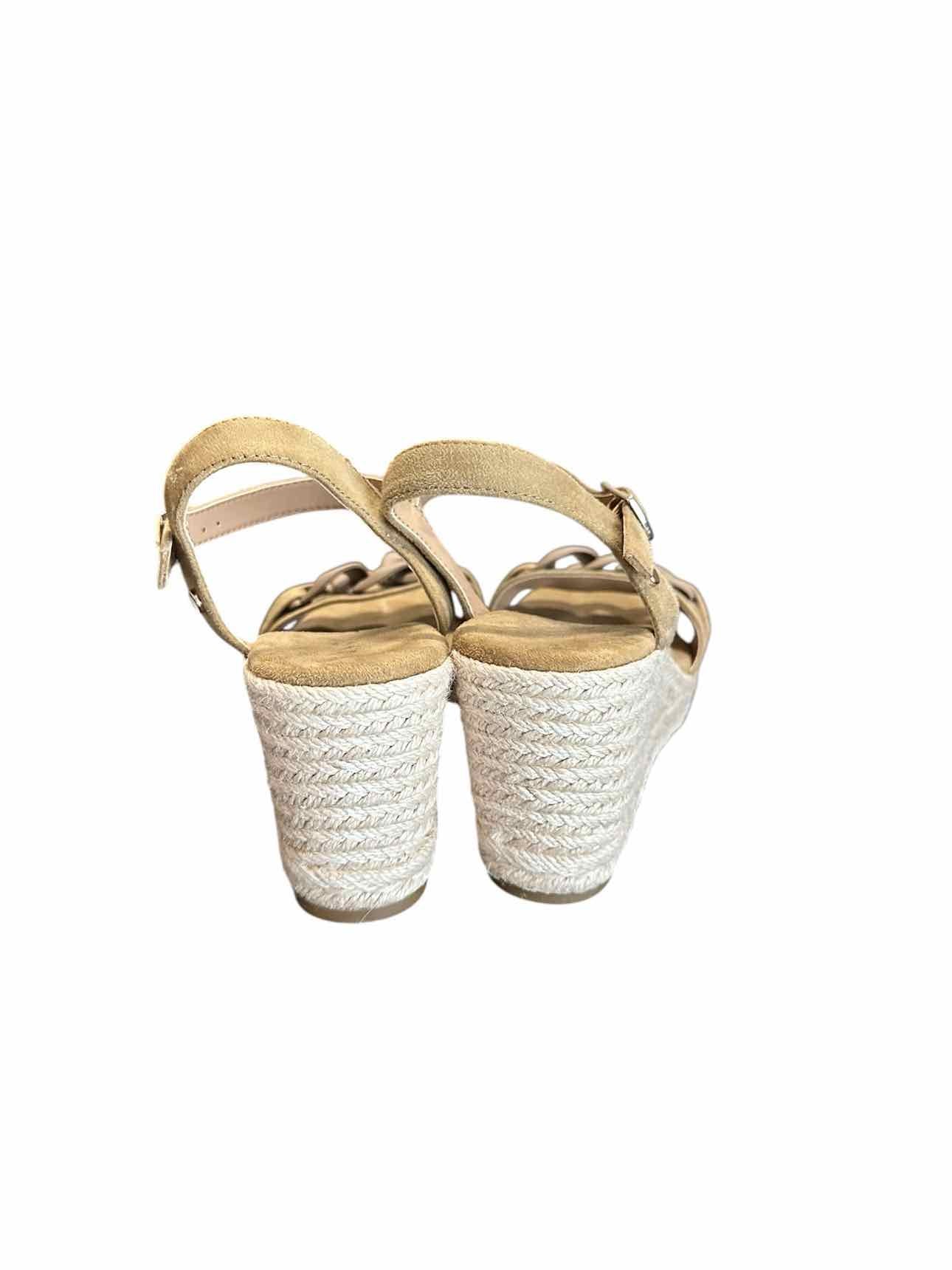 Anne Klein Espadrille Wedge Tan Shoe Size 6 **NEW**