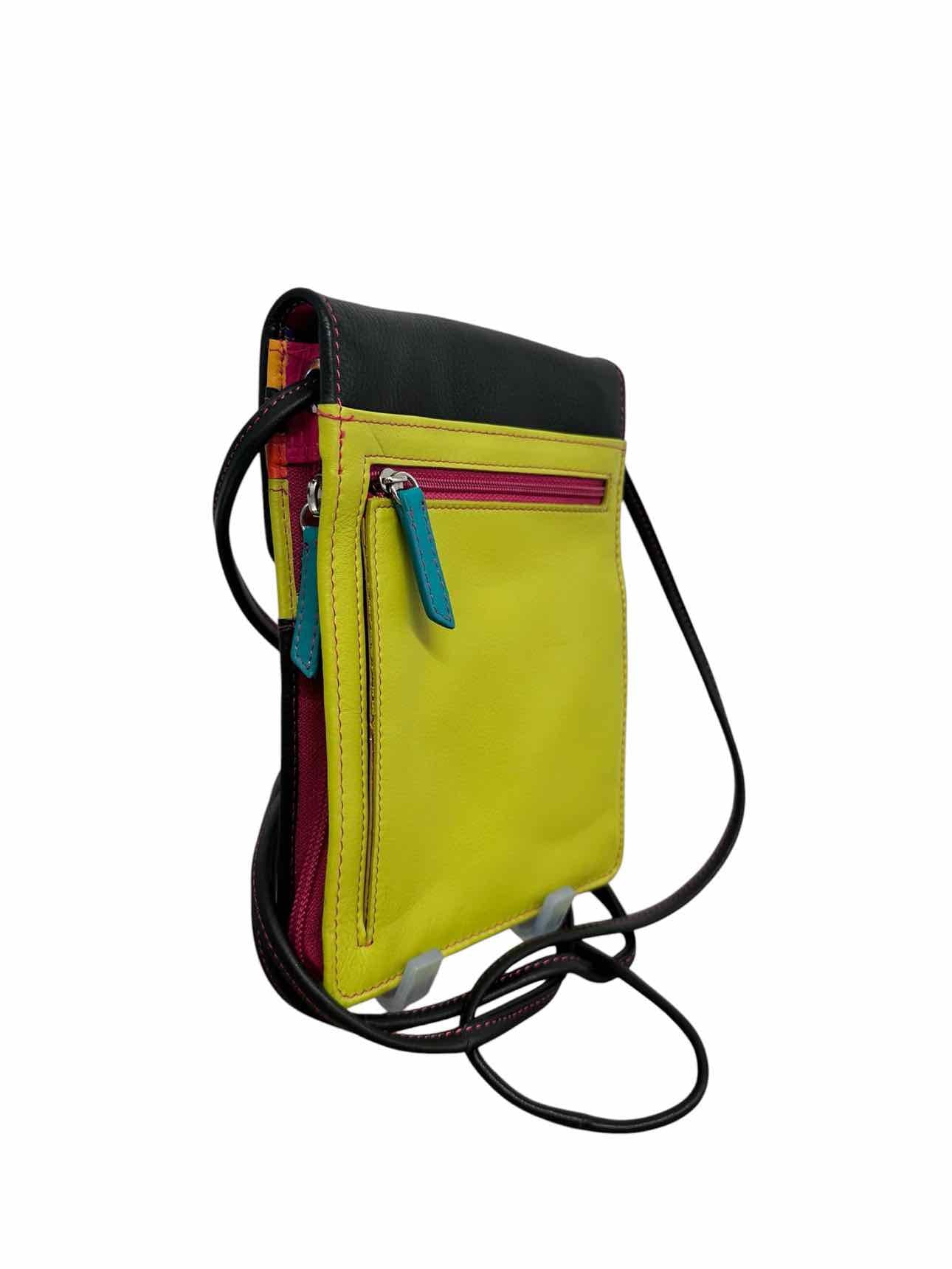Ili New York Crossbody Organizer RFID Black Leather Crossbody