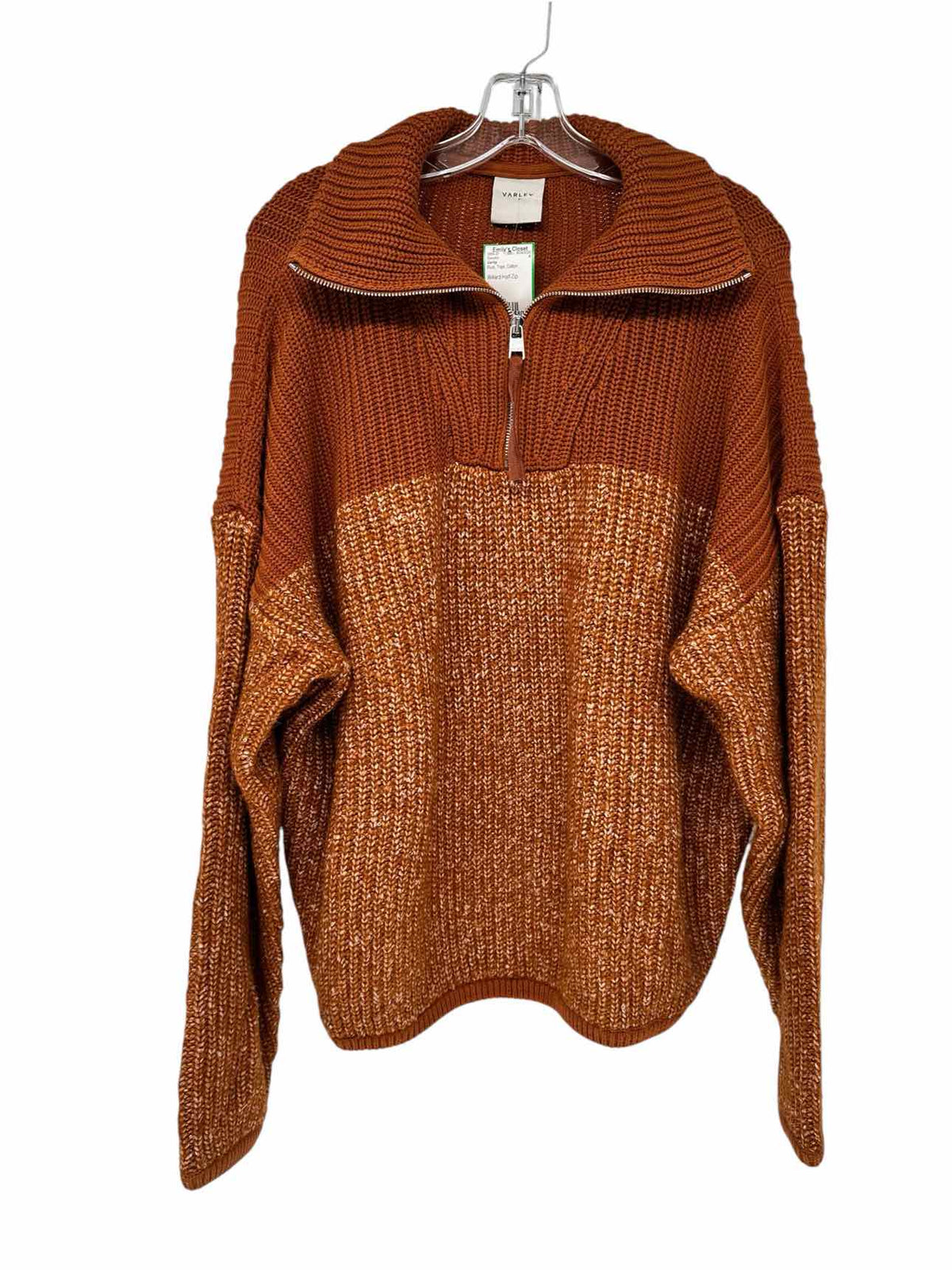 Varley Willard Half-Zip Rust Size M 2