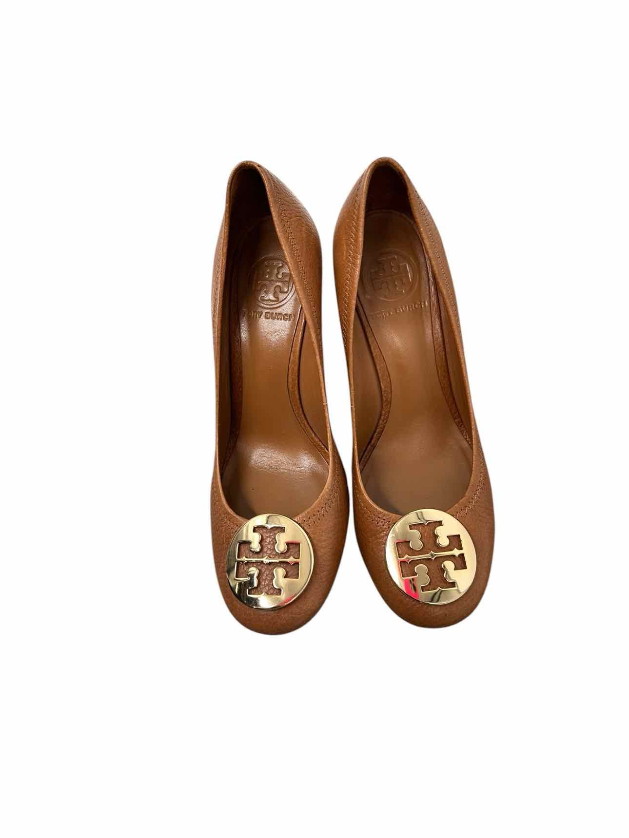 Tory Burch Tan Sally Wedge Shoe Size 7.5