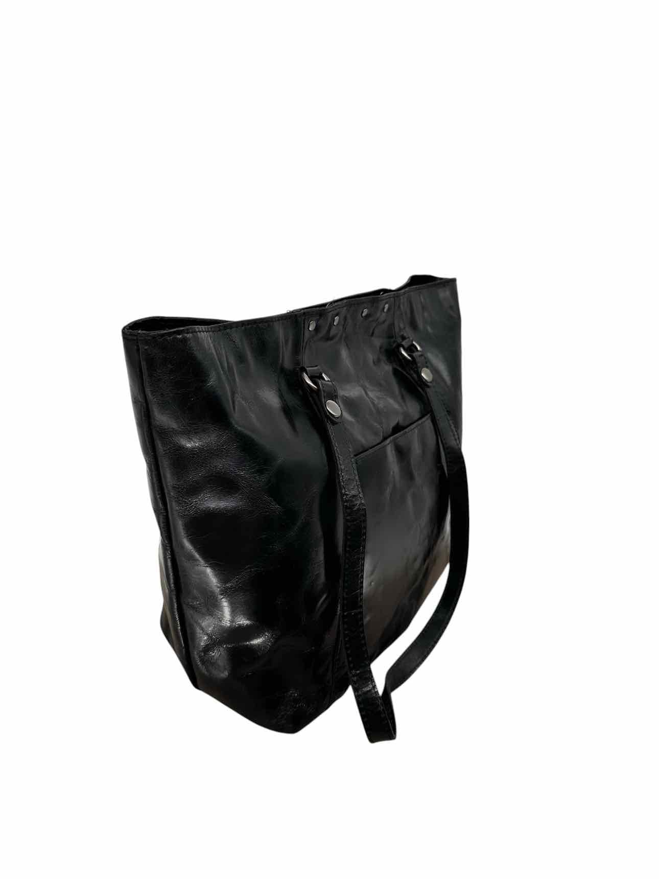 Patricia Nash Benvenuto Distressed Tote Black Leather Tote