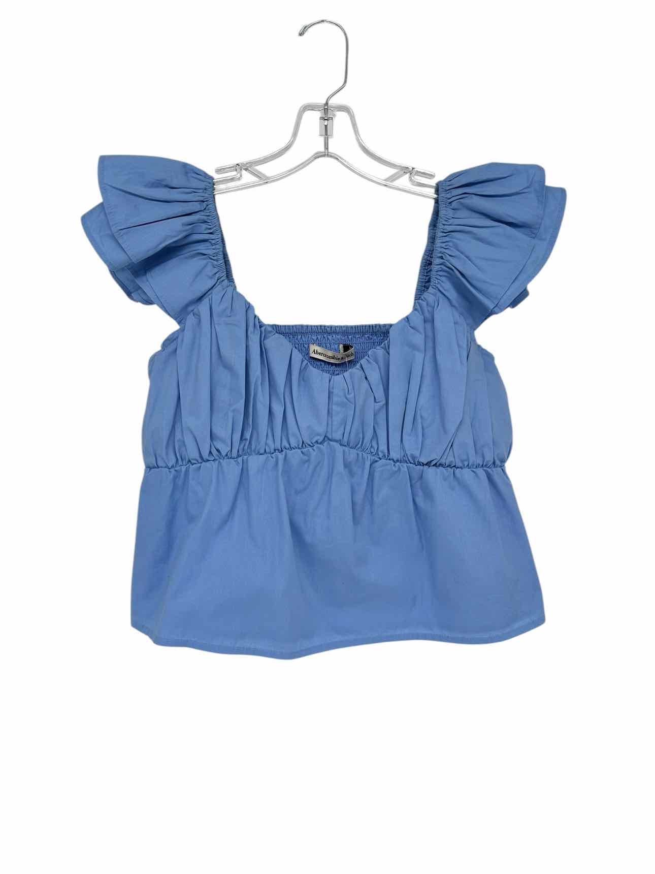 Abercrombie & Fitch Blue Size S Cap Sleeve