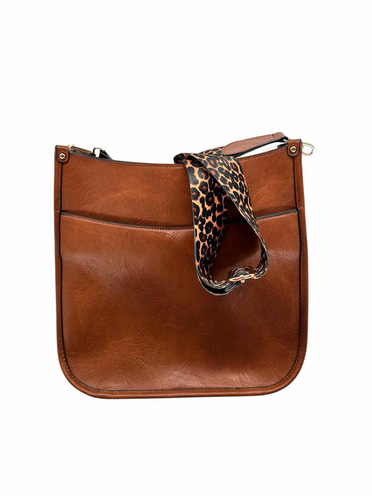 Jen & Co Tan Vegan Leather Crossbody
