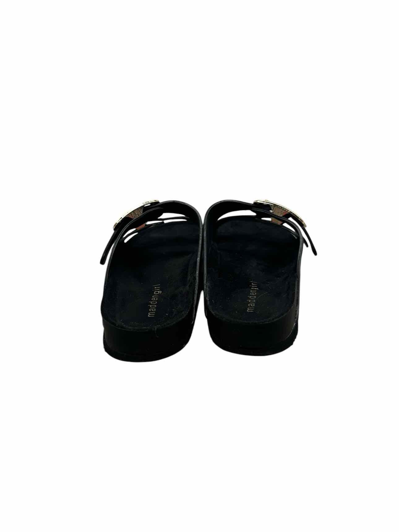 Madden Girl Black Sandals Shoe Size 7.5 **NEW**