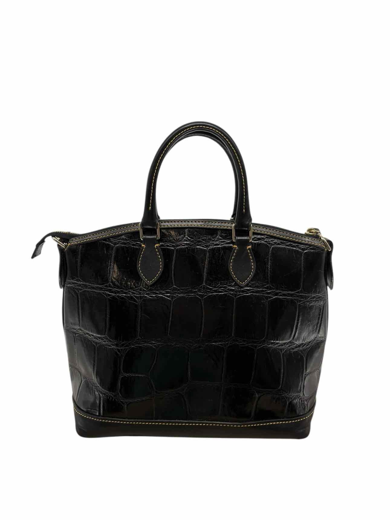 Dooney & Bourke Dillen Pocket Satchel Croc Embossed