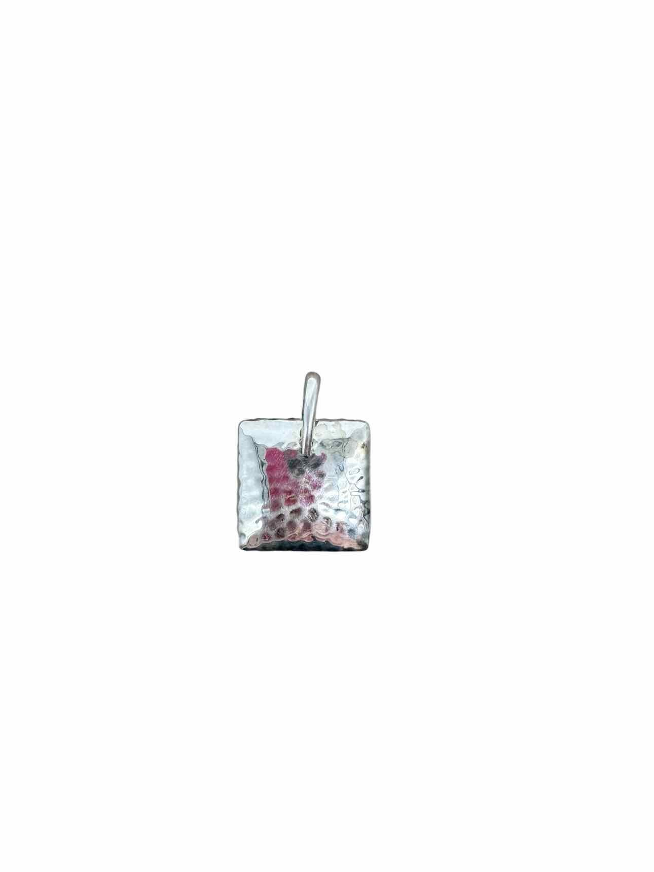 Silpada Sterling Silver Hammered Puff Square Pendant