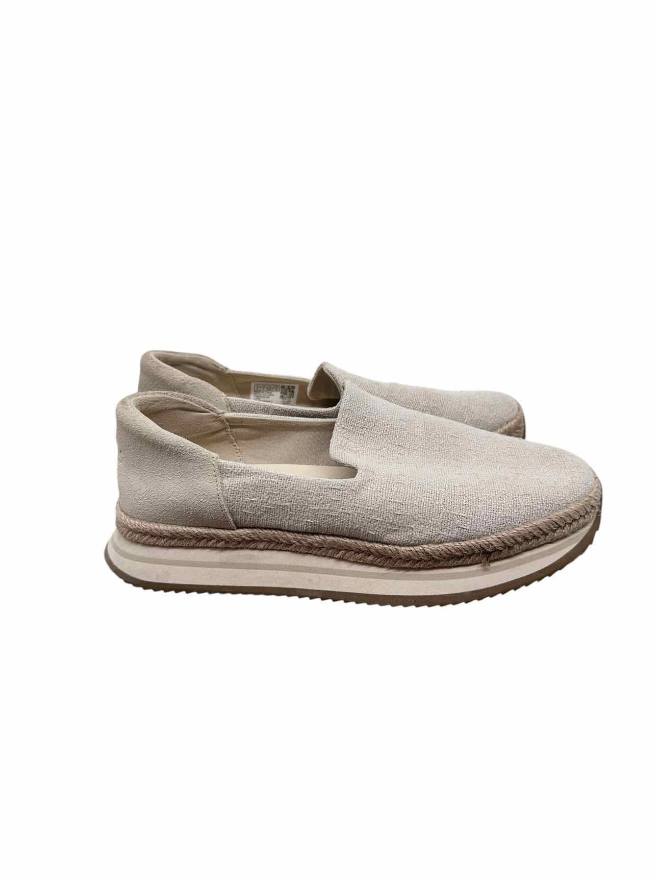 Toms Jocelyn Beige Slip Ons Shoe Size 8