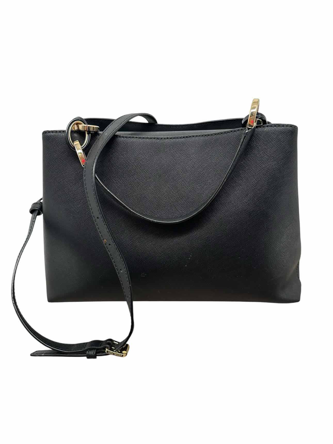 Michael Kors Portia Black Leather Satchel