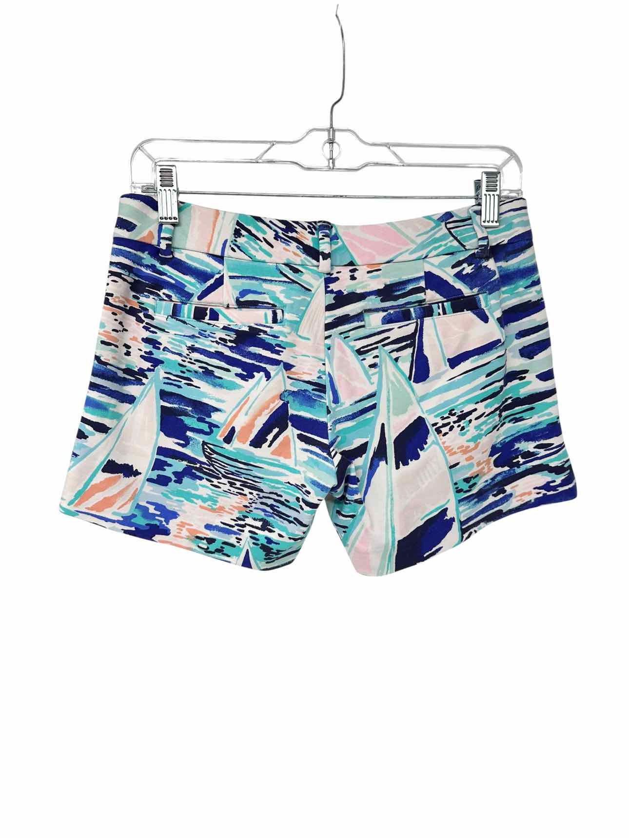 Lilly Pulitzer The Callahan Short 5" Inseam Sailboat Size 0