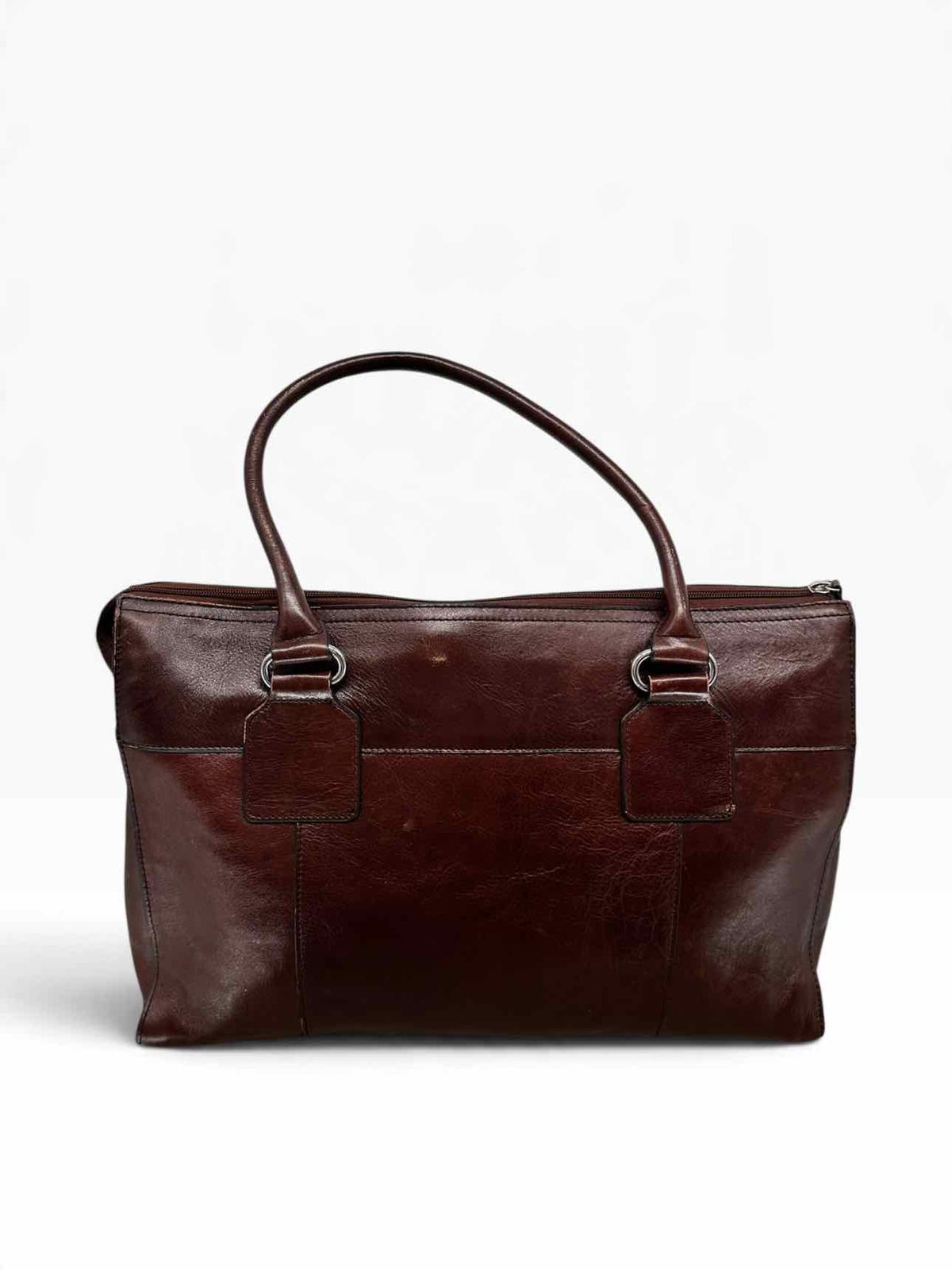 Wilsons Cognac Leather Business Briefcase **AS IS** & **NEW**