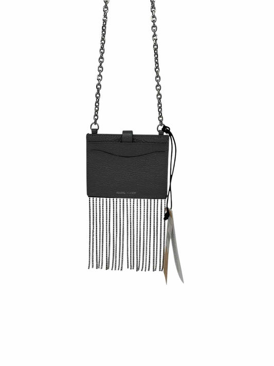Rebecca Minkoff LG Card Case w/ Chain in Gray **NEW**