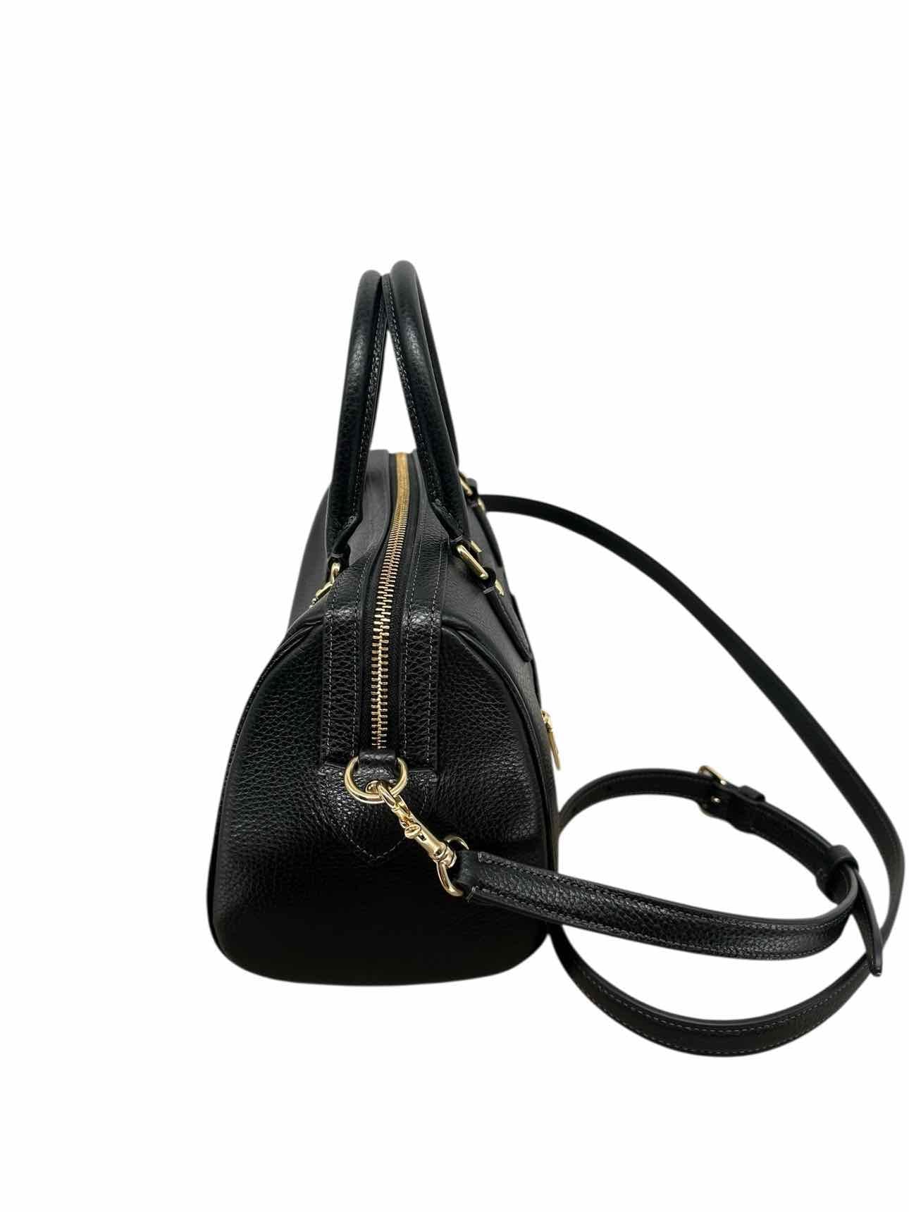 Coach Small Rowan Satchel Black Leather Satchel