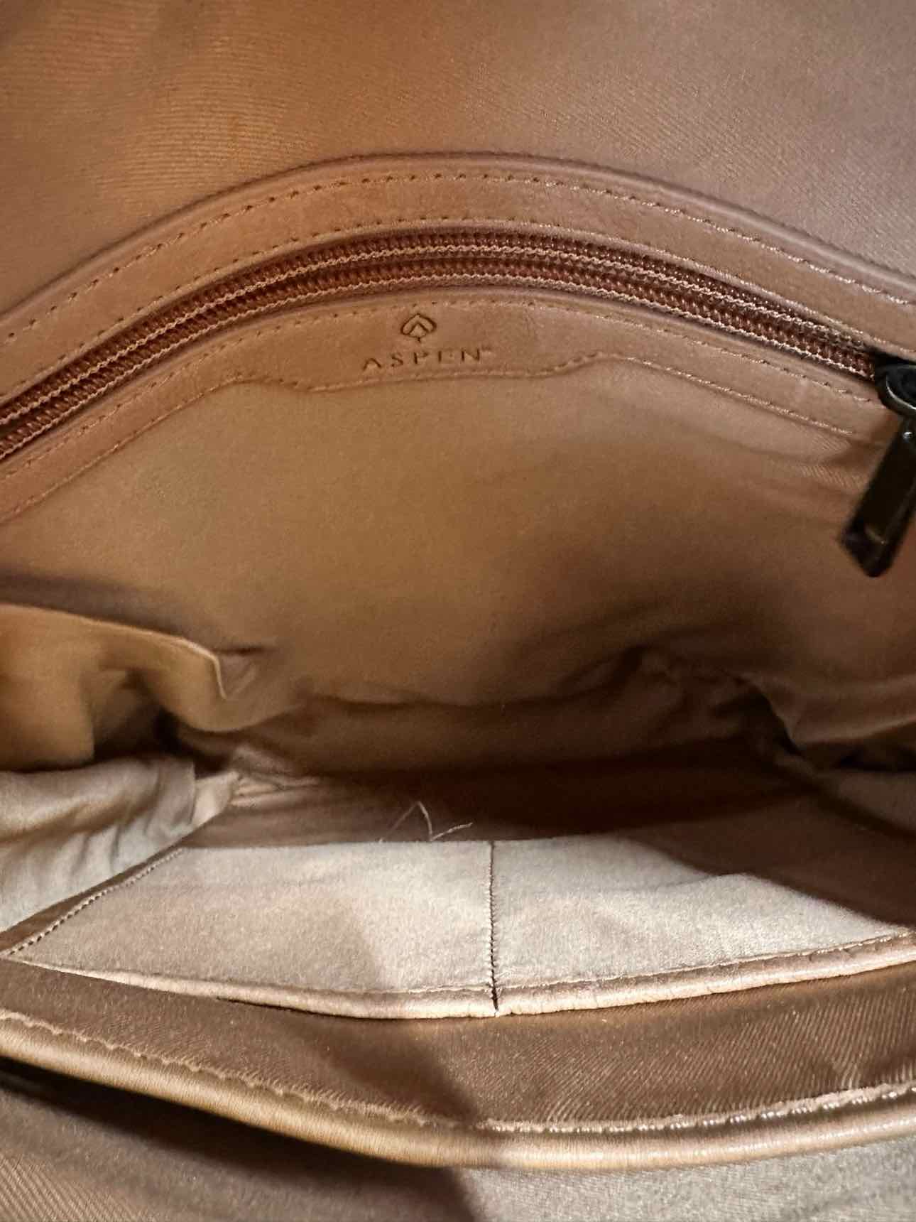 Aspen Tan Leather Convertible Backpack