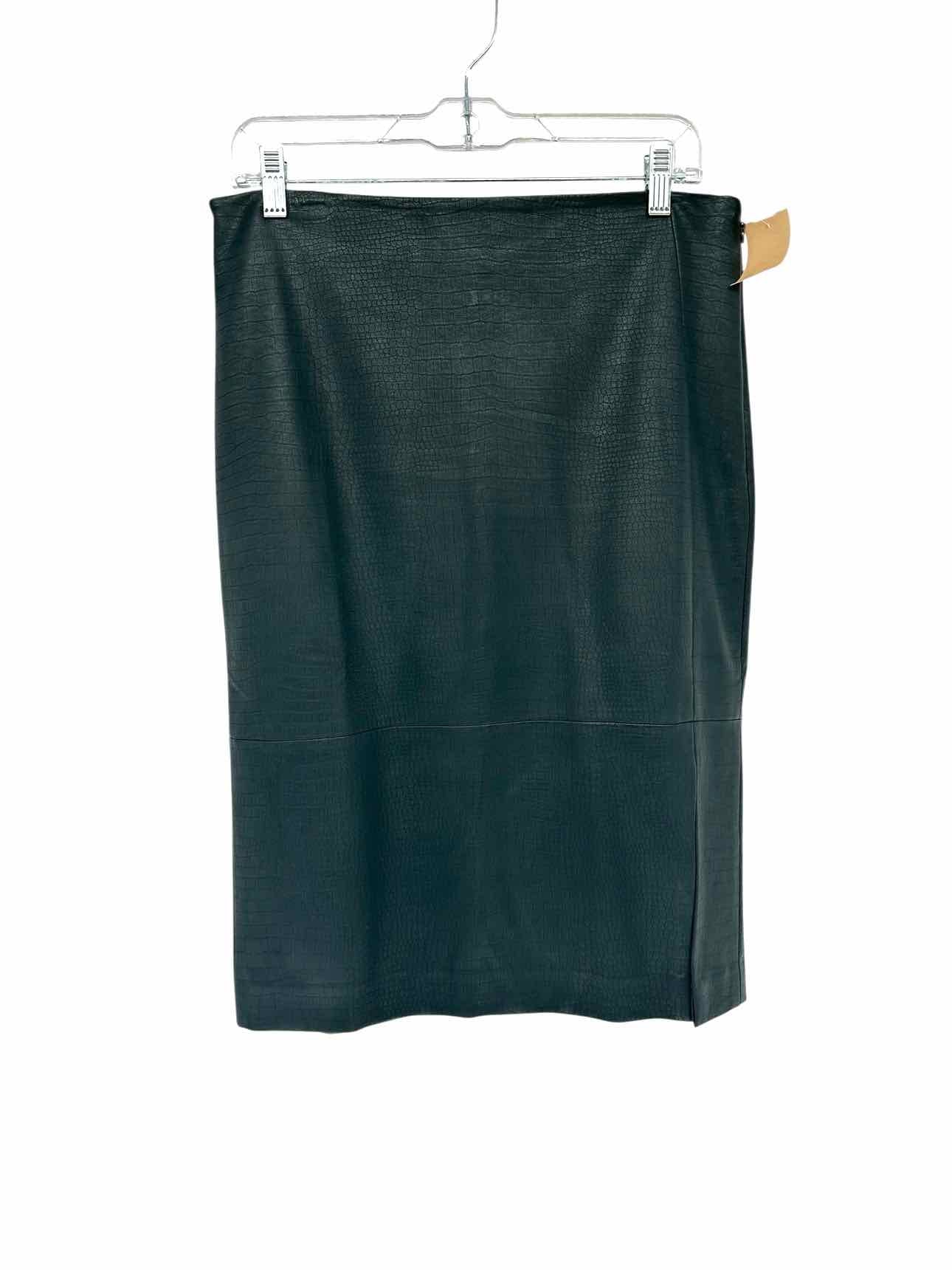 Ann Taylor Green Midi Skirt Size 8