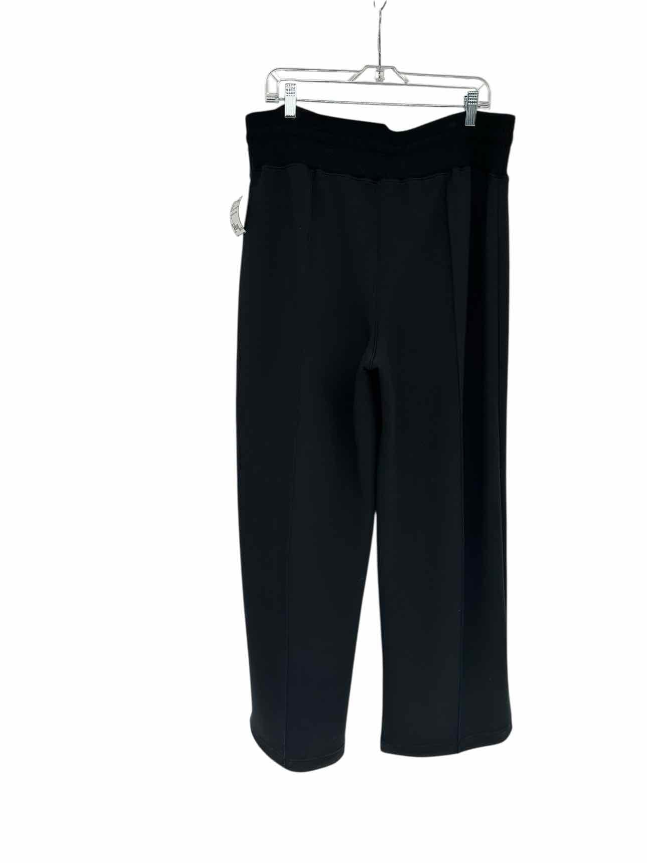 Spanx AirEssentials Wide Leg Black Sweatpants Size 1X