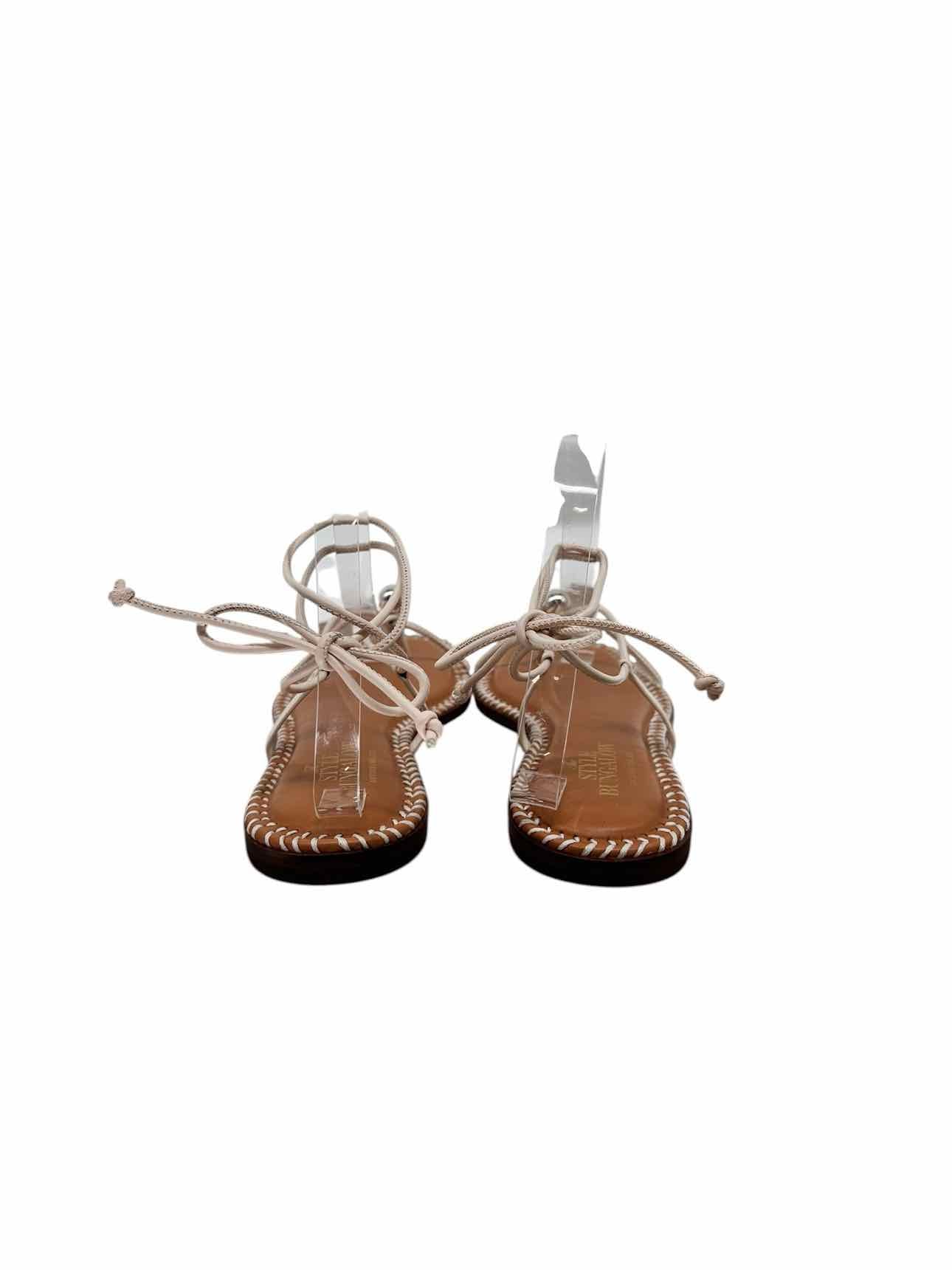 Antonio Melani The Style Bungalow Clarke Wrap Sandal Off-white Shoe Size 8.5 **NEW**