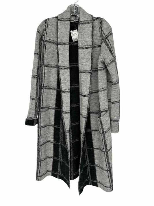 Tahari Gray Sweater Coat Size S