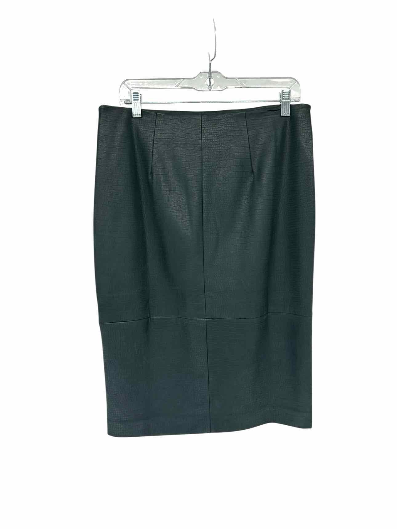 Ann Taylor Green Midi Skirt Size 8