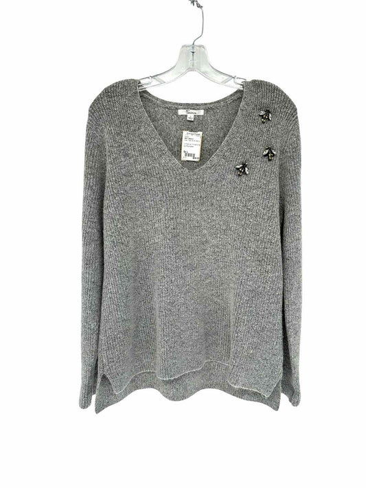 89th + Madison Gray V-neck Sweater Size L