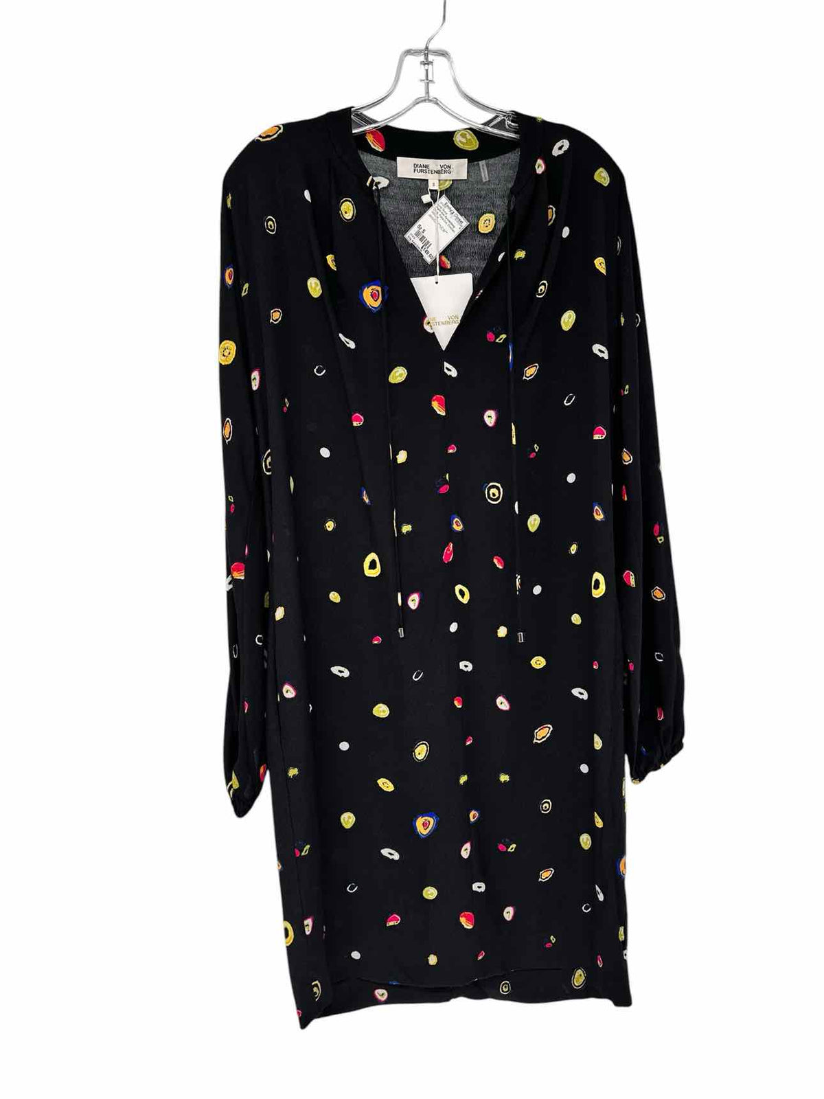 Diane Von Furstenberg Black Jessica Dress Size S **NEW**