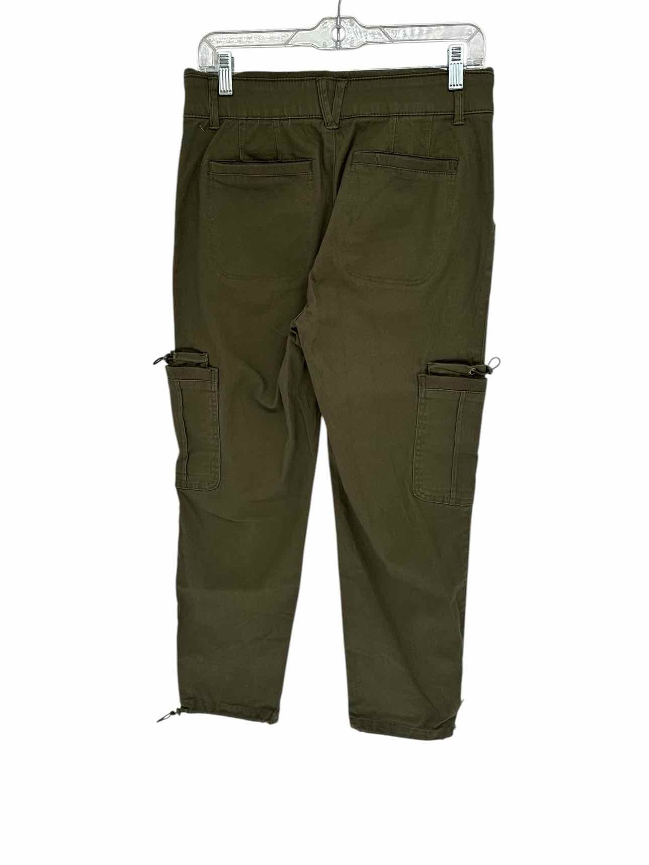 Democracy Green Sky Rise Utility Elastic Hem Pants Size 6 **NEW**