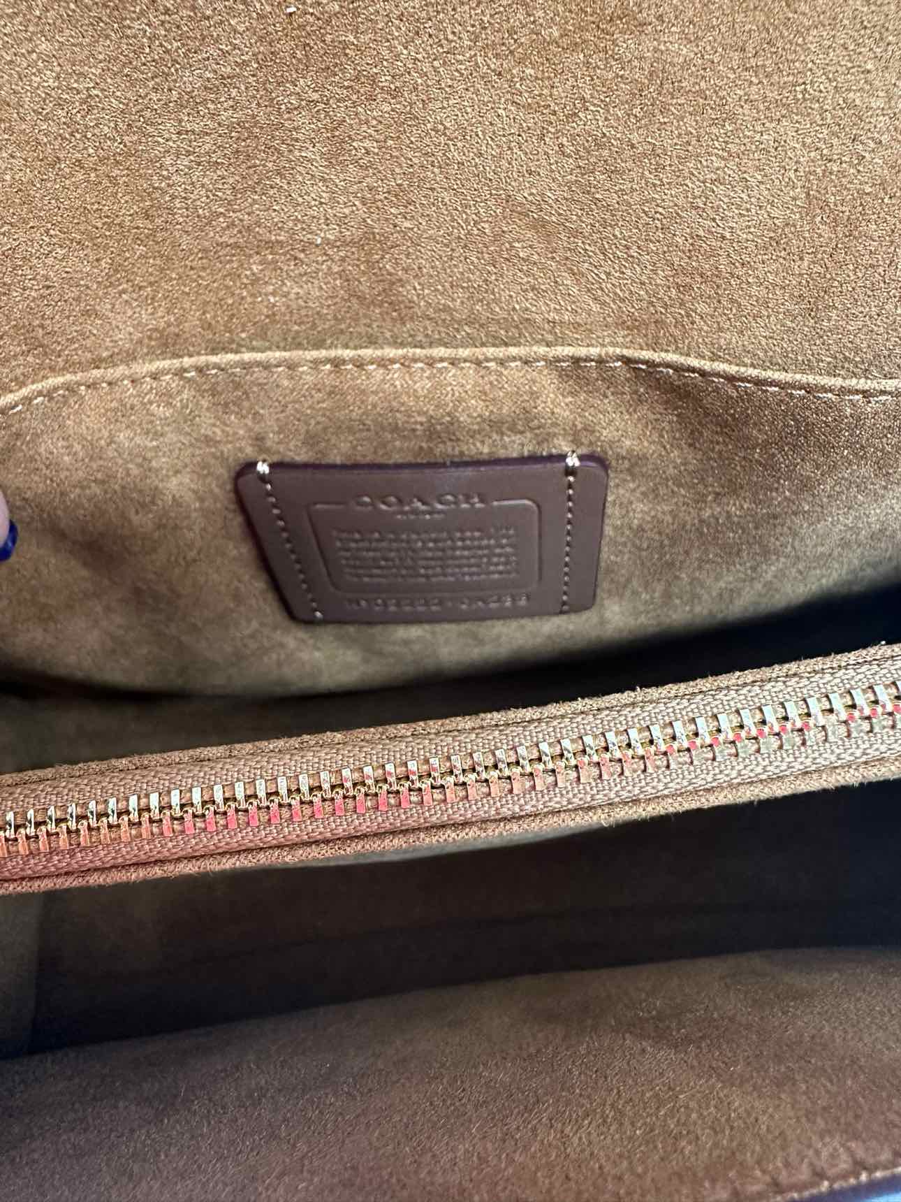 Coach Pink Whipstitch Lane Shoulder Bag - Leather **NEW**