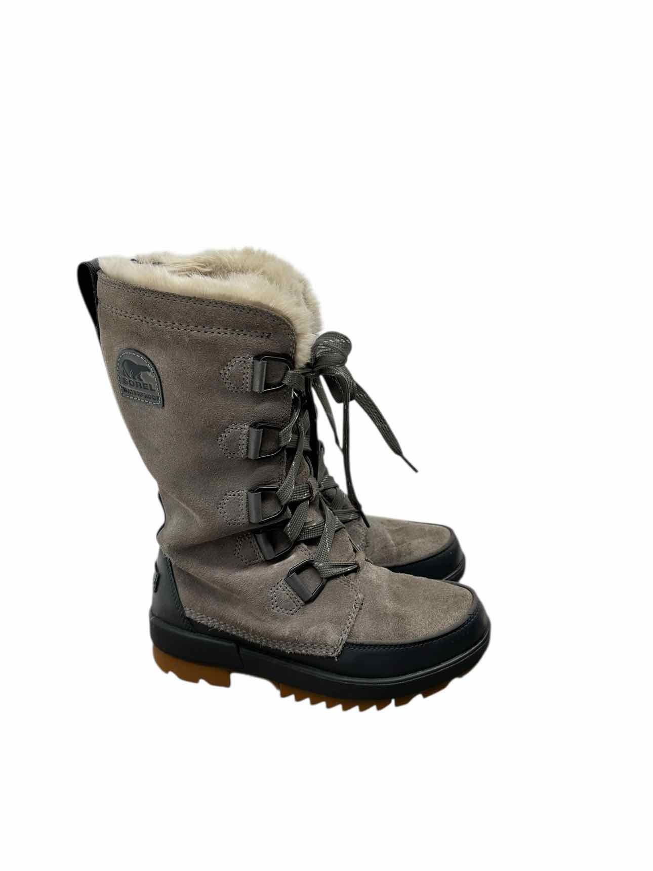 Sorel Tivoli Tall Parc Boots Gray Shoe Size 7.5