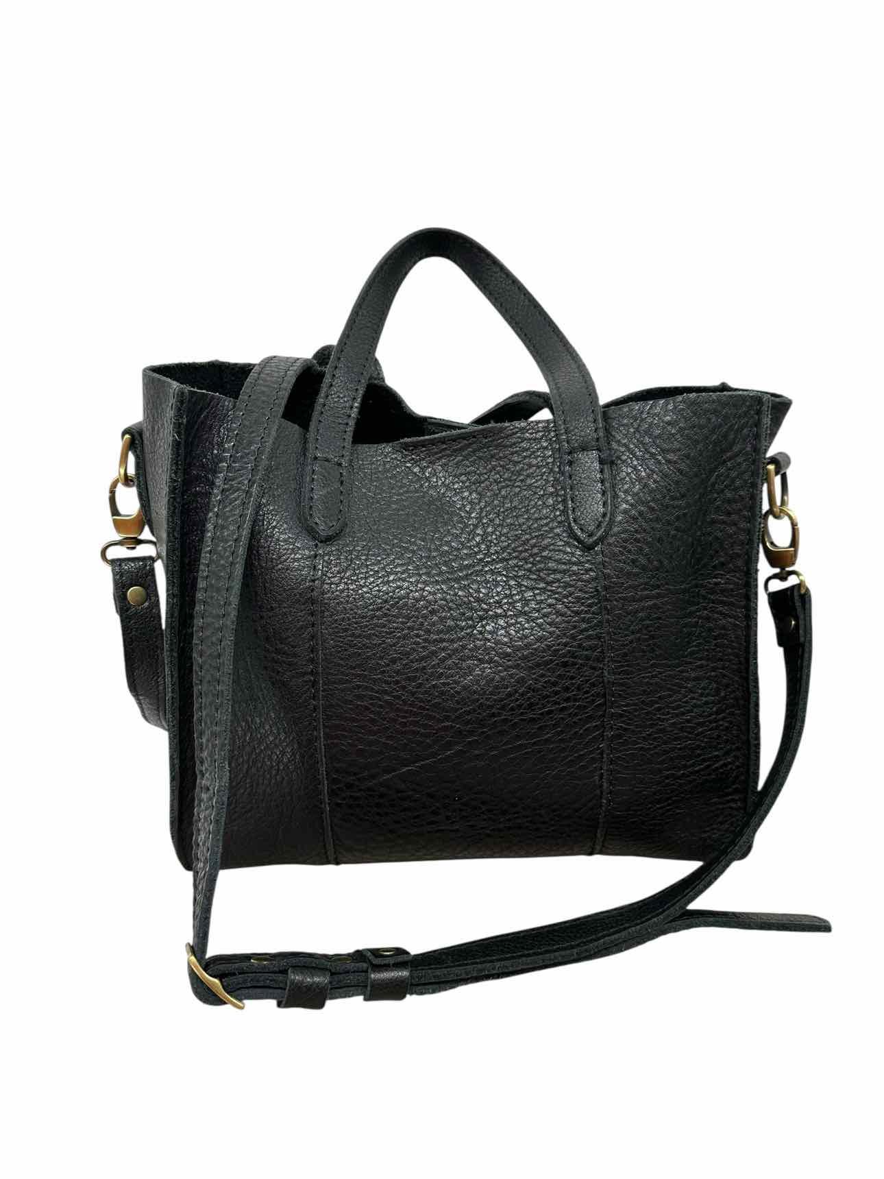 Portland Leather Goods Black Leather Crossbody