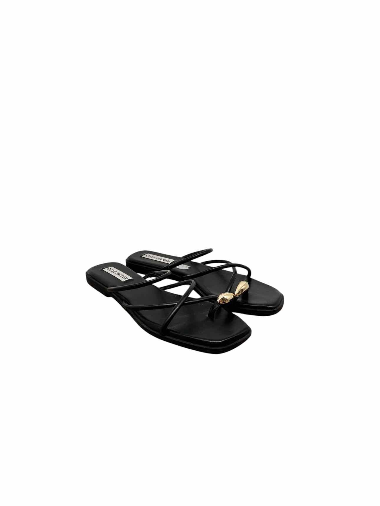 Steve Madden Black Shoe Size 8 Sandals