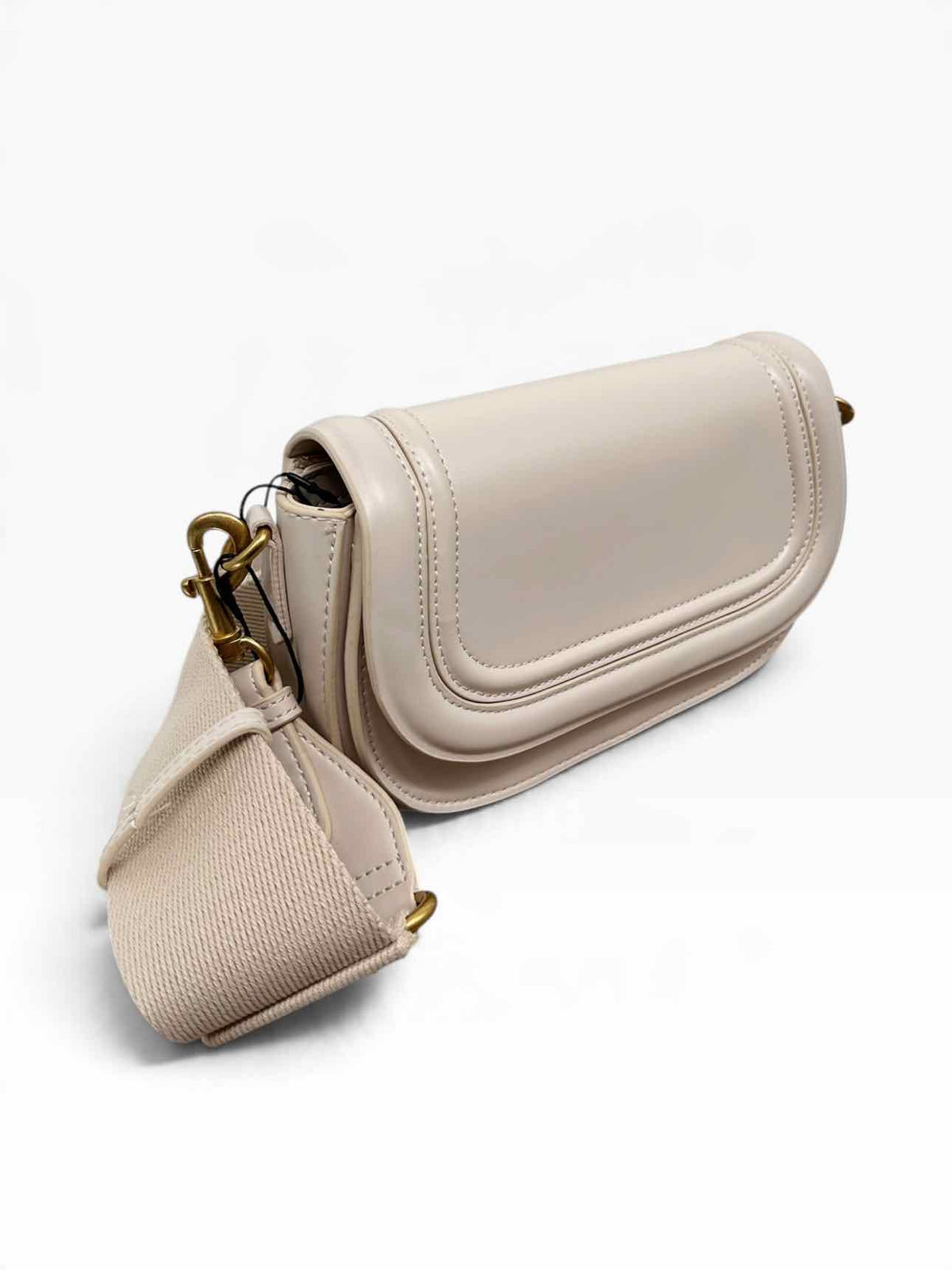 Zara Off-white Faux Leather Crossbody  **NEW**