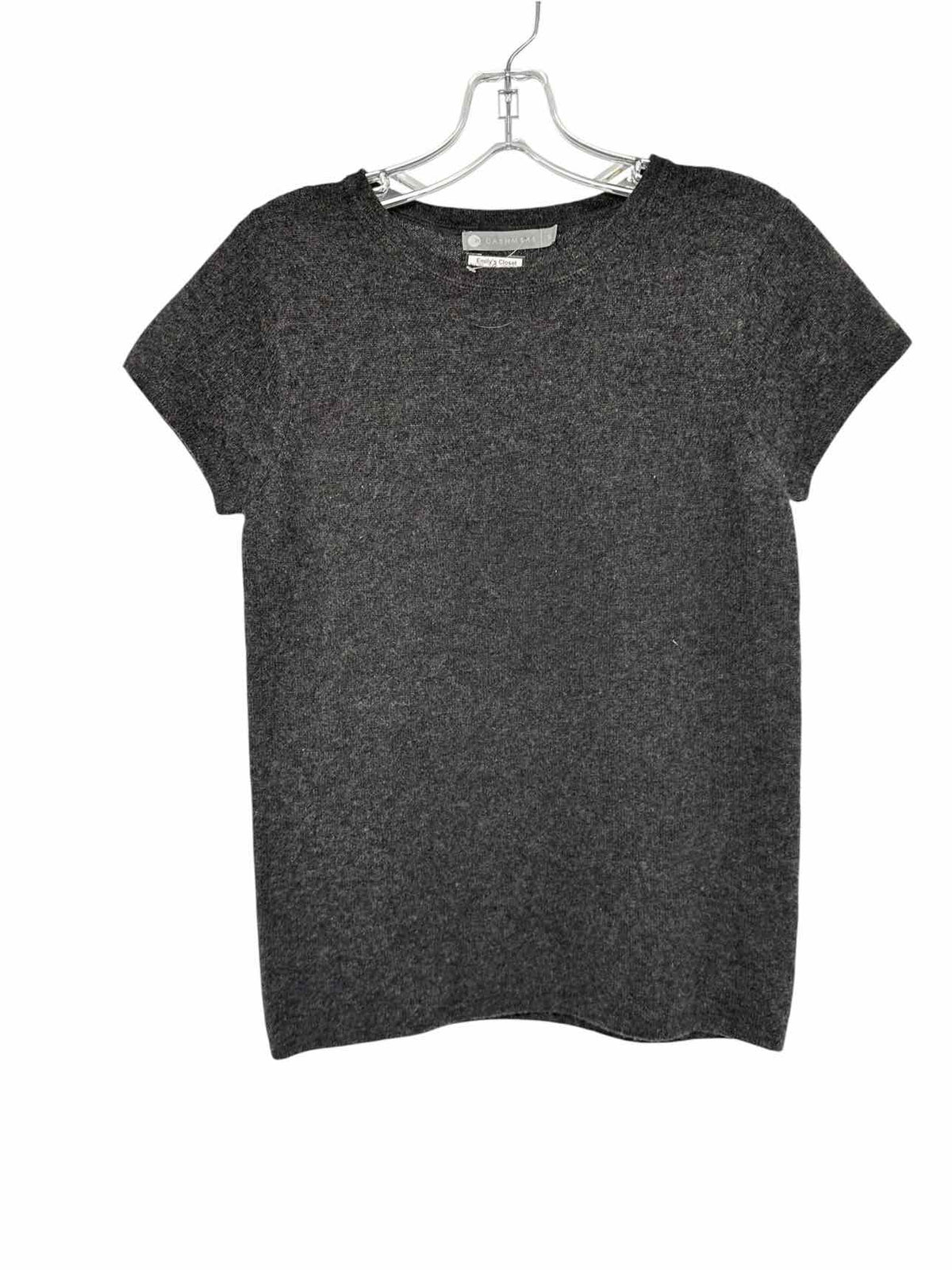 In Cashmere Charcoal Size S Short Sleeve Sweater
