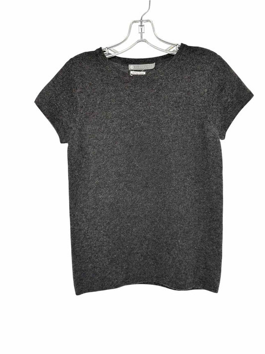 In Cashmere Charcoal Size S Short Sleeve Sweater