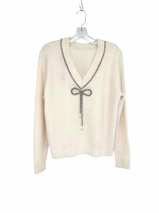 Loft Cream Reversible Sweater Size PL