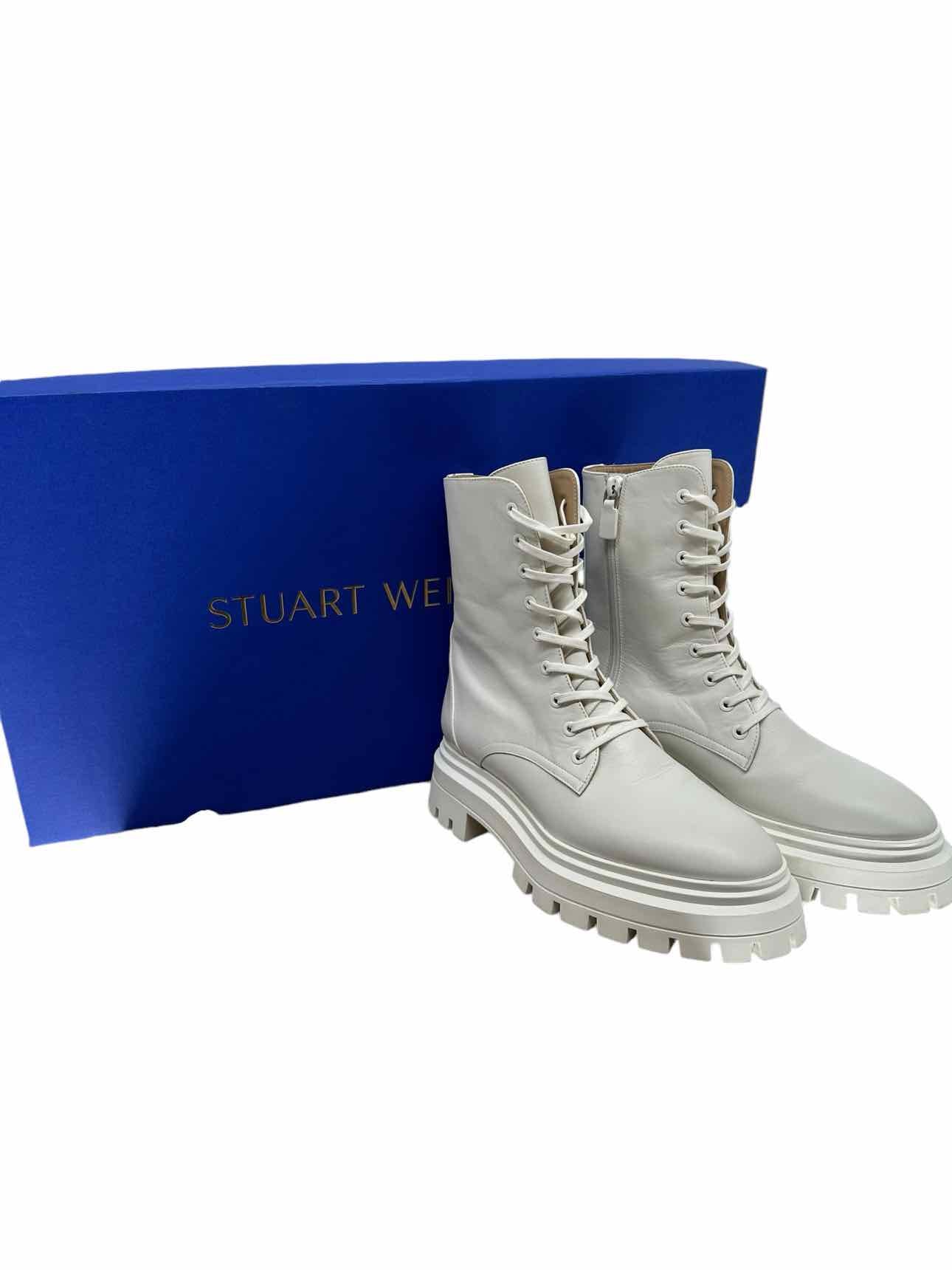 Stuart Weitzman White Shoe Size 8 Boots