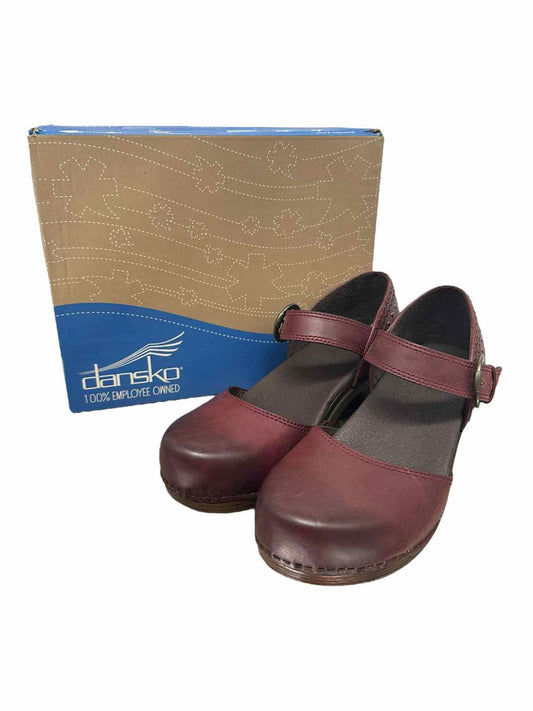 Dansko Makenna Maroon Mary Janes Shoe Size 8 **NEW**