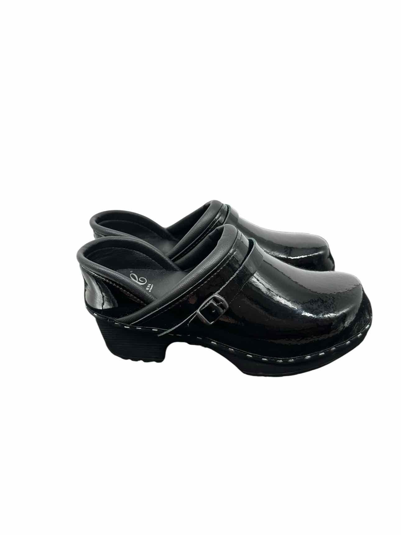 C&C Swedent Magic Full Back Clogs Black Shoe Size 6.5