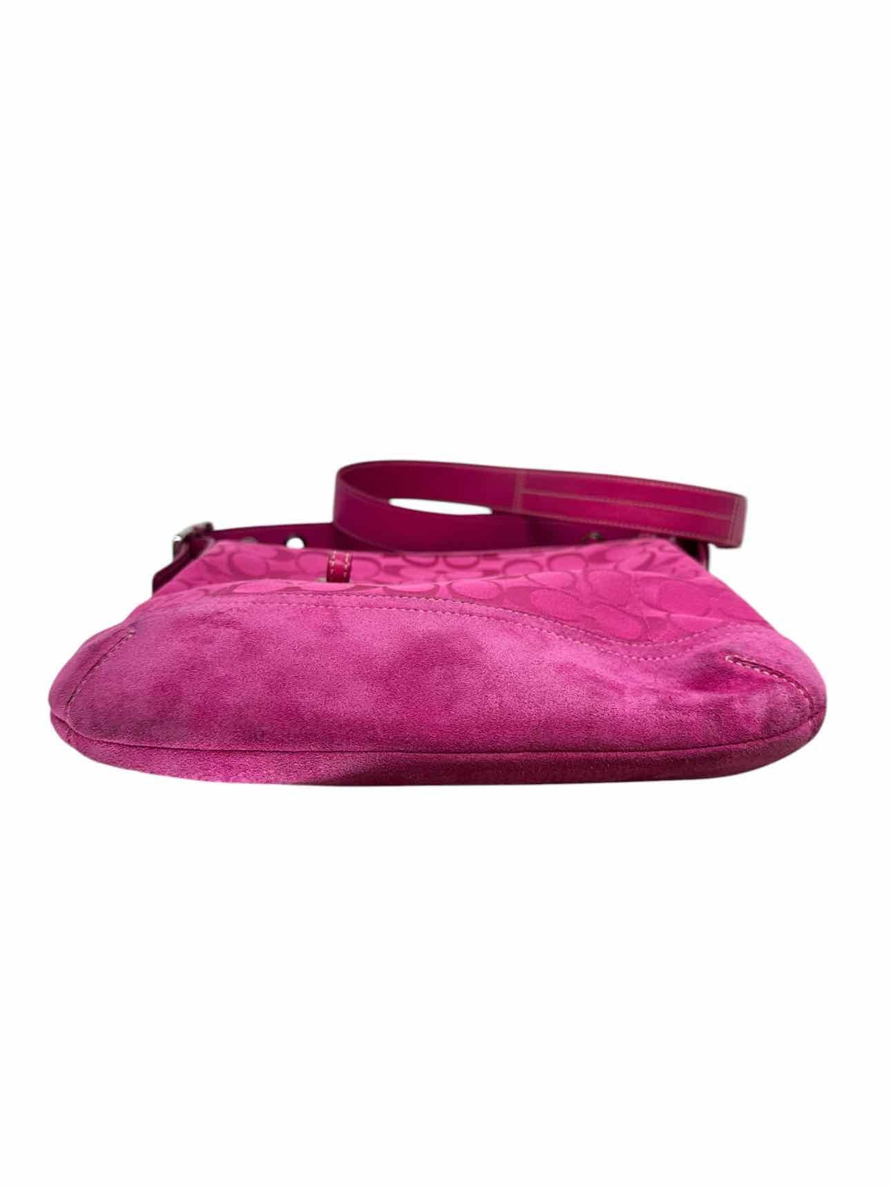 Coach Hot Pink Canvas Crossbody