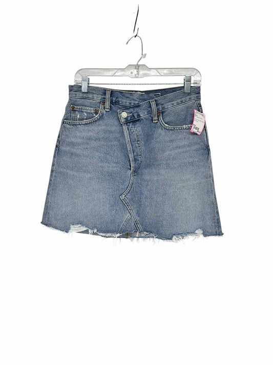 Agolde Criss Cross Mini Skirt Blue Size 4