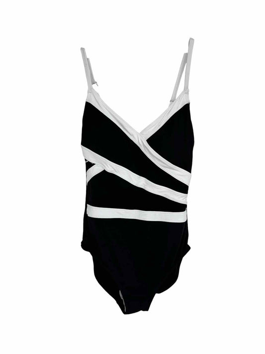 Anne Cole Black/White 1 Pc Swimsuit Size 6 **NEW**