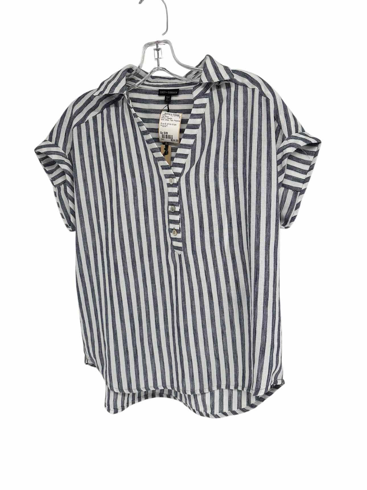 Coco +  Carmen Blue Size S/M Cap Sleeve **NEW**