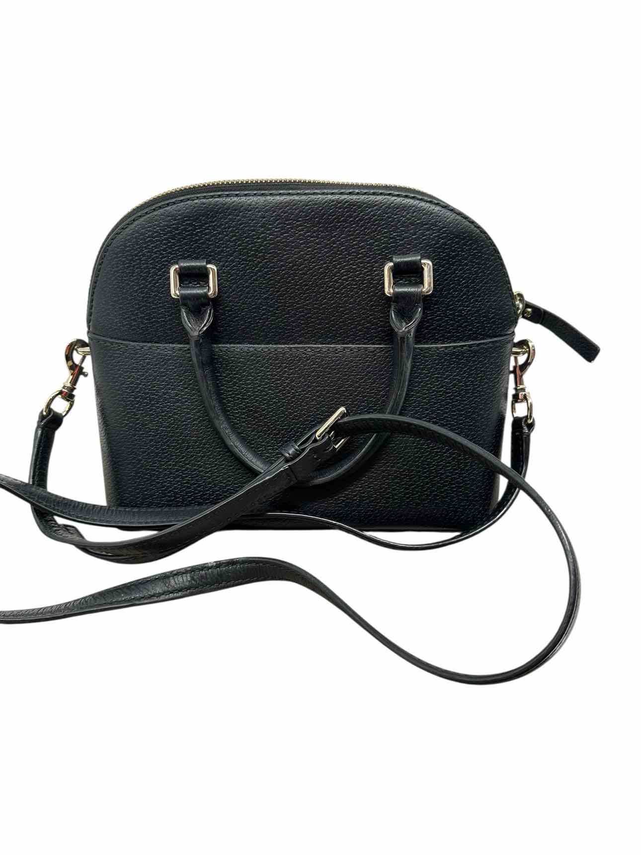 Kate Spade Small Carli Grove Street Black Leather Satchel