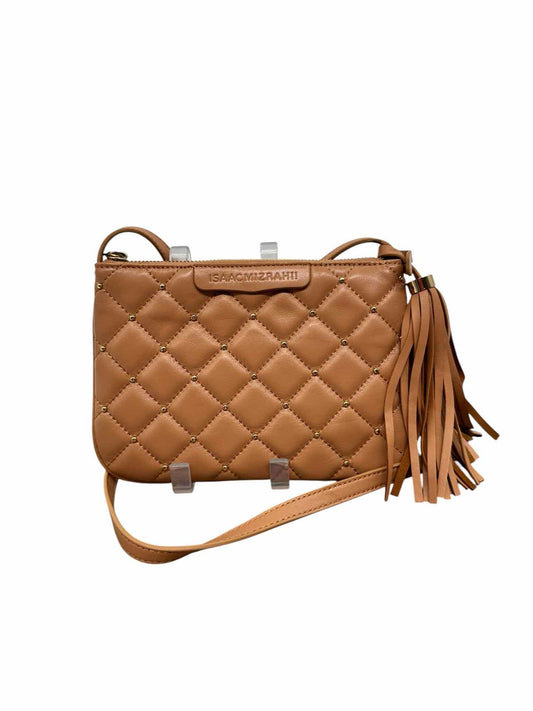 Isaac Mizrahi New York Beige Leather Crossbody **NEW**
