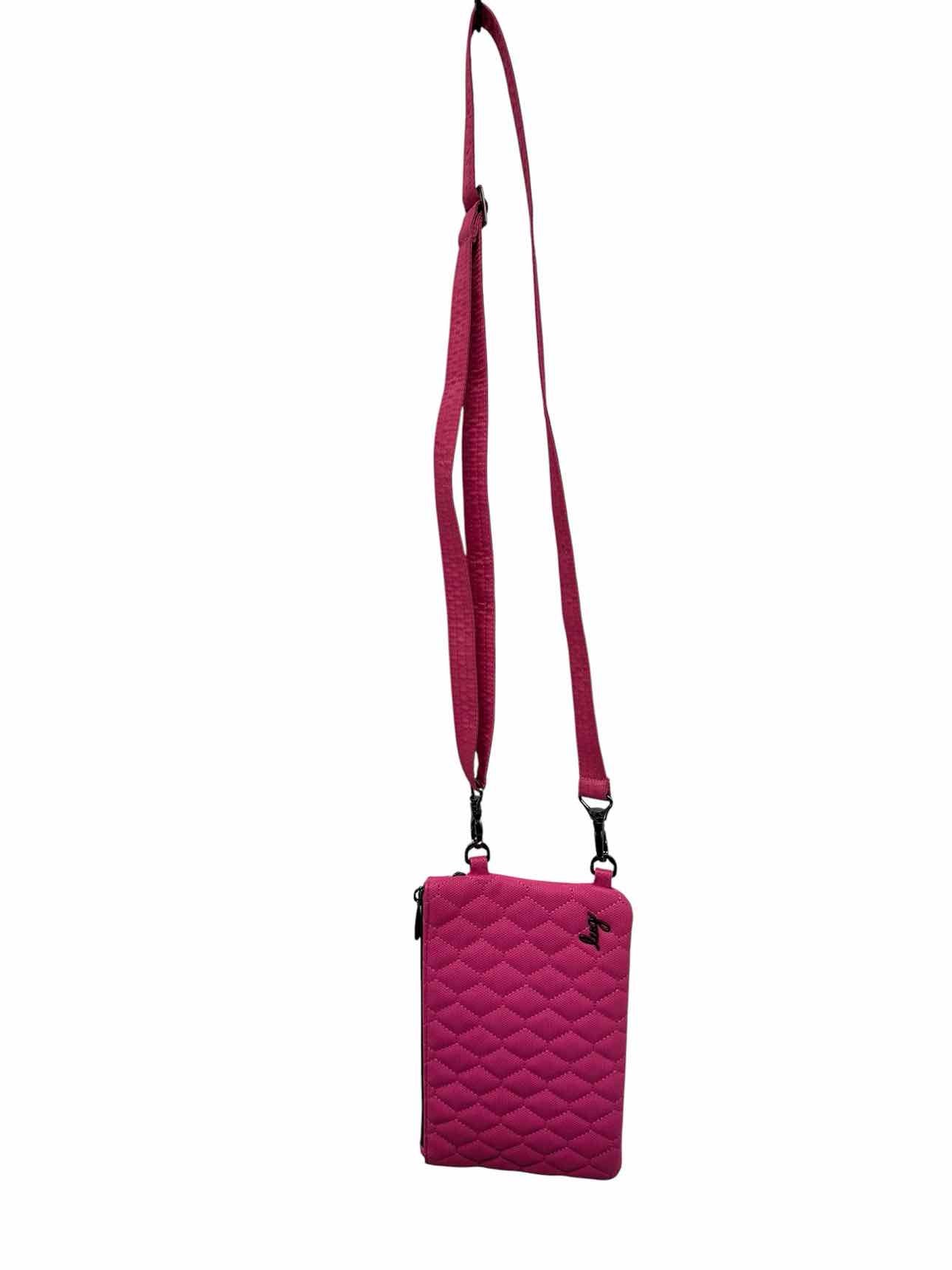 Lug Peekaboo 2 Matte Luxe Convertible Crossbody Pink Vinyl