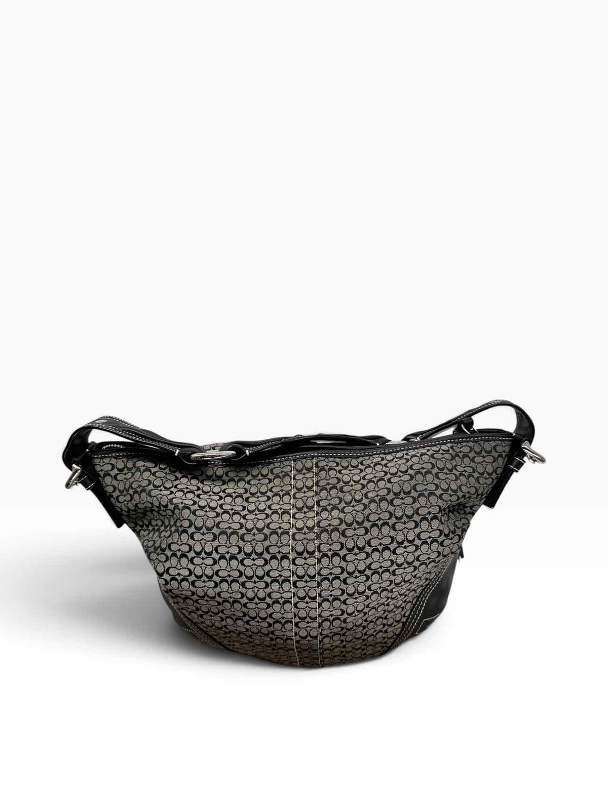 Coach Vintage Soho Signature C Black Canvas Hobo