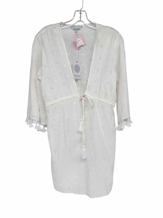 Blue Island White Size S Coverup **NEW**